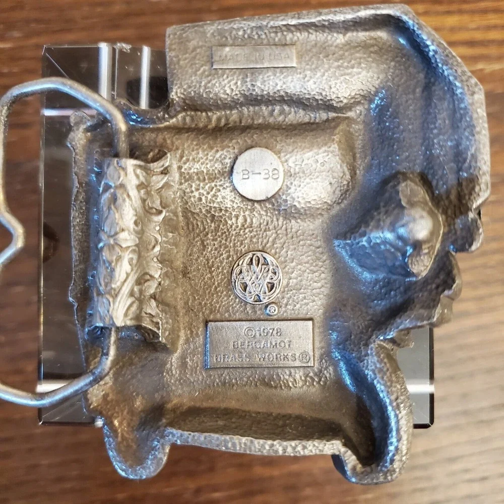 VINTAGE SEMI‎ TRUCK DESIGN SILVER TONE BELT BUCKLE - DATED 1978 HEAVY B-38 USA